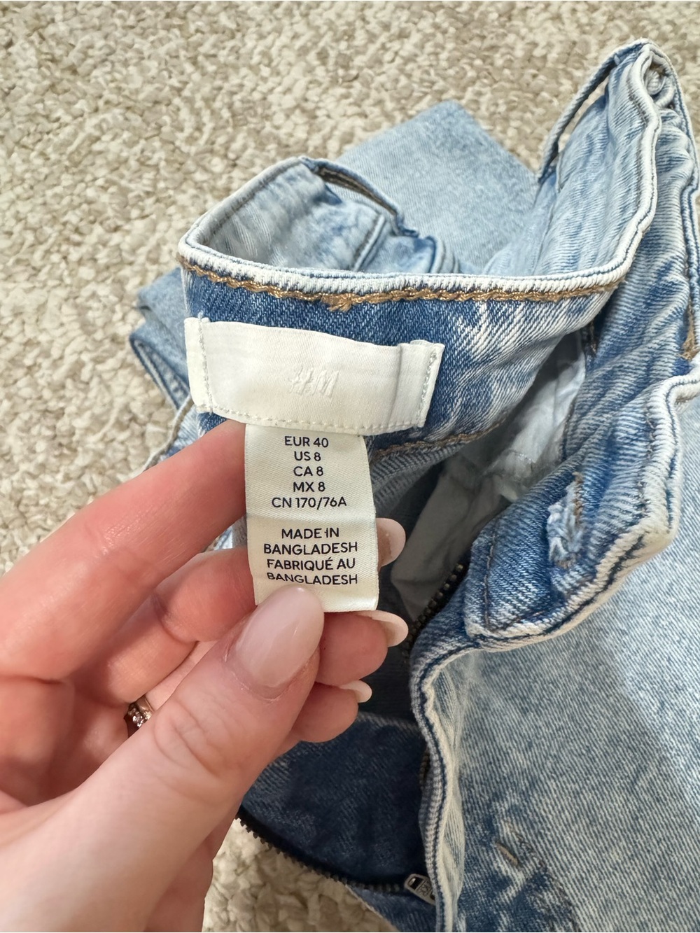 H&M WASHED SKINNY JEANS - Picture 6 of 8